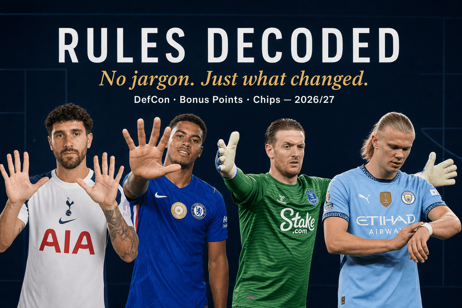 FPL 2026/27 Rule Changes Explained: DefCon, Bonus Points and Chips
